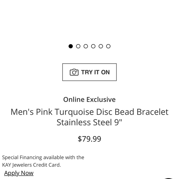 Kay Jewelers Red/Pink Turquoise Bracelet 9” - Picture 2 of 4